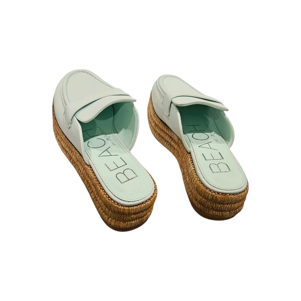 NWT - Women's Light Blue Espadrille Loafers - Size 9 - Picture 4 of 13